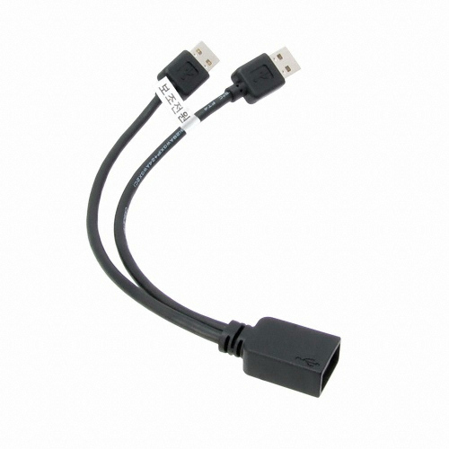 강원전자 NETmate USB 2.0 연장 Y케이블 (NMP-UF215YB)_이미지