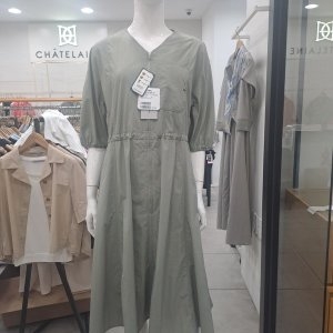 샤트렌 브넥앞지퍼원피스HCMMOP301