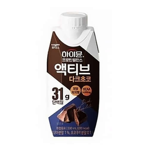일동후디스 하이뮨 프로틴 밸런스 액티브 다크초코 330ml (12개)