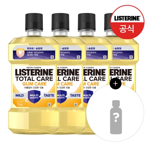존슨앤존슨 리스테린 토탈케어 검케어 마일드 1L (4개)
