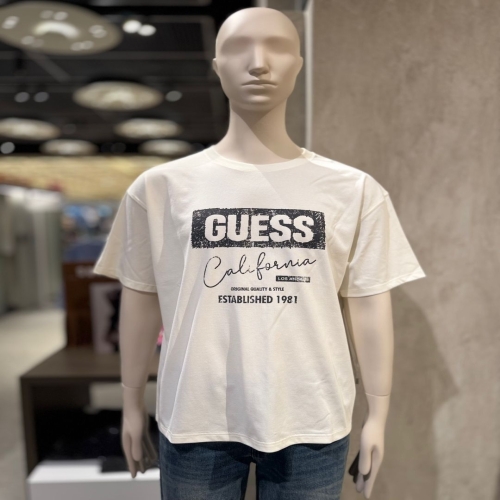 게스 USS 남녀공용 다잉 반팔 티셔츠NP35495_이미지