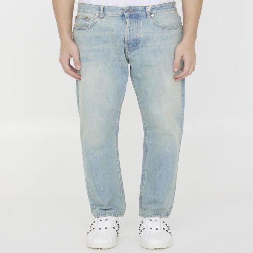 진 LIGHT BLUE COTTON JEANS BLUE 4V3DE03D9WD508