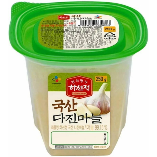 하선정 국산 다진마늘 250g (3개)_이미지