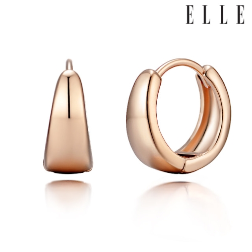14K 데일리 원터치 링 귀걸이 GoldPlated ELGPEE487 로즈골드