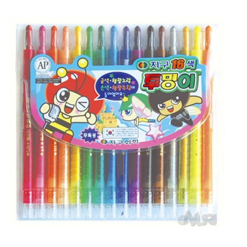 지구화학 투명이 색연필(샤프식) (16색)