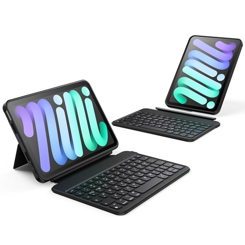 HOU iPad mini 6세대 마그네틱 분리형 키보드 케이스 Mate-8