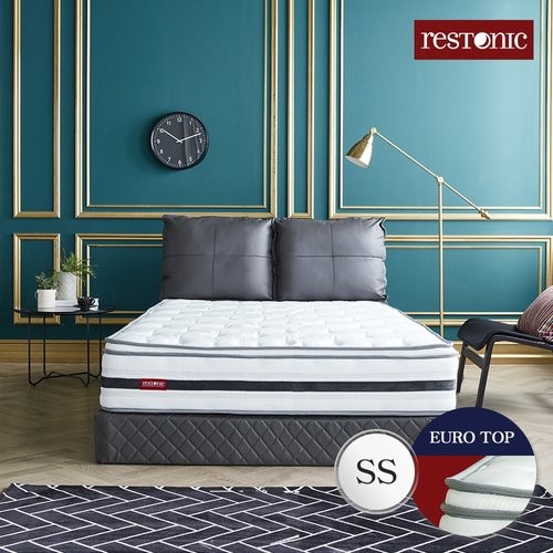 레스토닉 헤누스 천연가죽 투매트리스 침대 SS (유로탑독립)_이미지