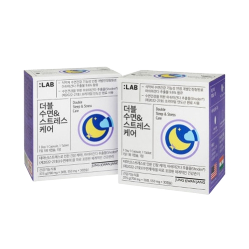 정관장 랩 더블 수면 앤 스트레스 케어 550mg 30캡슐 + 700mg 30정이미지입니다. 누르면 해당 게시물로 새창이동합니다.