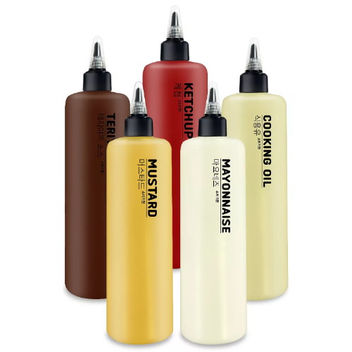 국내생산 주방 캠핑 양념통 밀폐 소스통 5p 세트