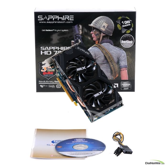 SAPPHIRE 라데온 HD 7850 OC D5 1GB Dual-X_이미지