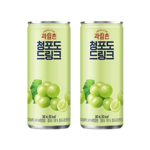 해태음료 과일촌 청포도 드링크 240ml이미지입니다. 누르면 해당 게시물로 새창이동합니다.