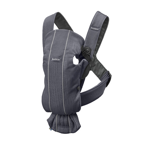 베이비뵨 베이비 캐리어 미니 3D 메쉬 (차콜)_이미지
