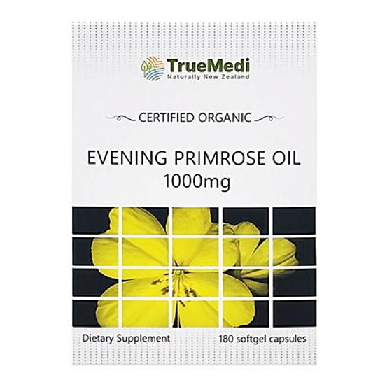  트루메디 달맞이꽃오일 달맞이종자유 1000mg 180캡슐 (해외) (1개)