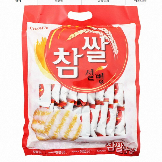 크라운제과 참쌀 설병 270g (4개)