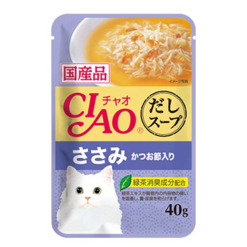 이나바 캣 챠오 다시스프 닭가슴살&가다랑어포 IC-217 40g (8개)