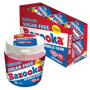 [불명] Bazooka 바주카 무설탕 버블껌 풍선껌 60개입 6팩_이미지