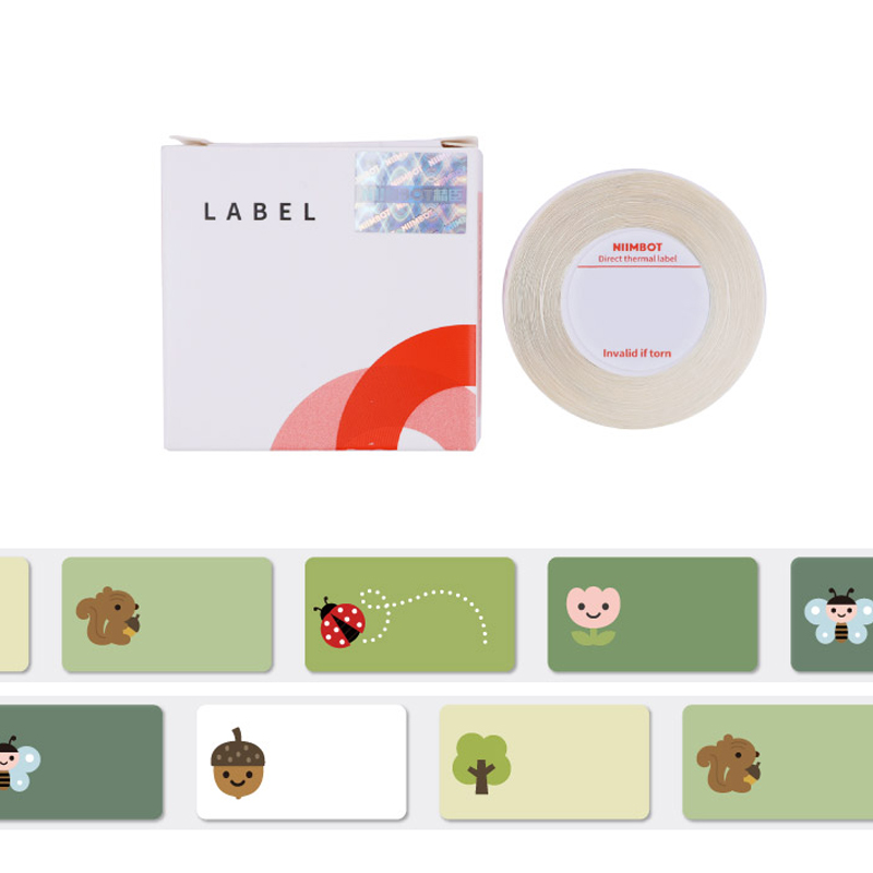 niimbot D11/D110 라벨지 12 x 22mm (숲속 이야기)_이미지