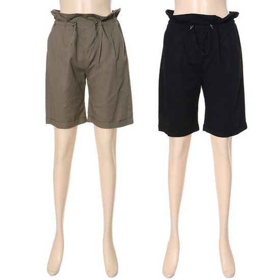 TBJ 여성 5부 코튼 오비주름 밴딩 T182PT700P_이미지