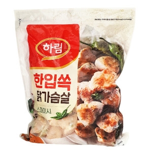 코스트코 커클랜드 하림 자연실록 한입쏙 스파이시 닭가슴살 1.2kg 아이스박스+아이스팩 무료_이미지