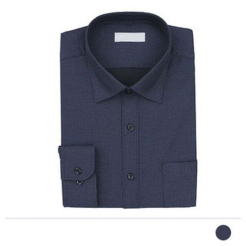 파파브로 모로엠 네이비 컬러 클래식 카라 셔츠 ON-SHA-QWFL93VS