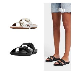 핏플랍 바로그라시에버클 레더우븐 투 바 슬라이드2종1택 1047484