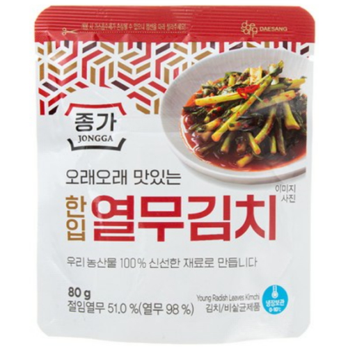 대상 종가 열무김치 80g (20개)