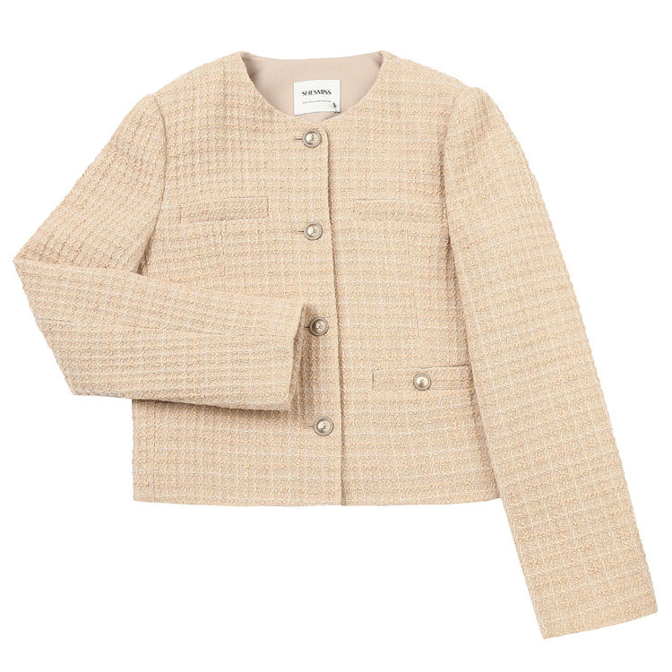 인동에프엔 쉬즈미스 여성 글리터 트위드 자켓 SWWJKO41700