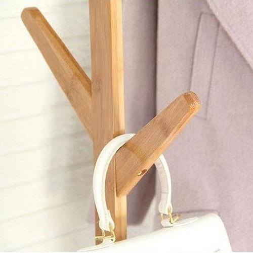 튼튼 대나무 옷걸이 행거_이미지