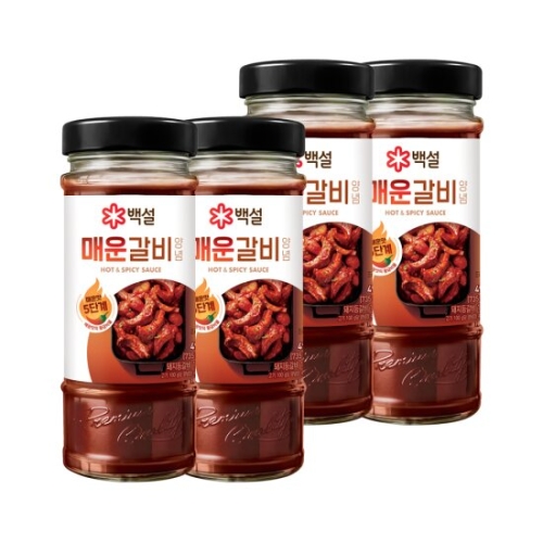  백설 매운갈비양념 490g [4개]