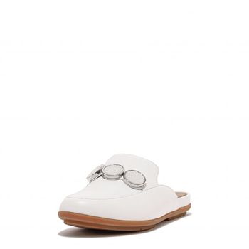 핏플랍 우먼 그레이시 Bead 링크 레더 뮬 로퍼 어반 화이트 11180239_이미지