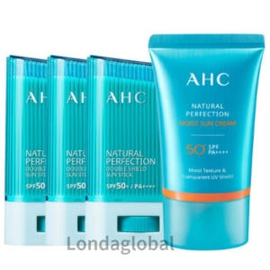 AHC 더블쉴드 선스틱 14g 3개 + 선크림 50ml 1개