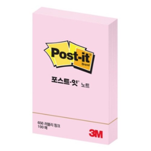 3M 노트 656 러블리핑크 (1개)_이미지