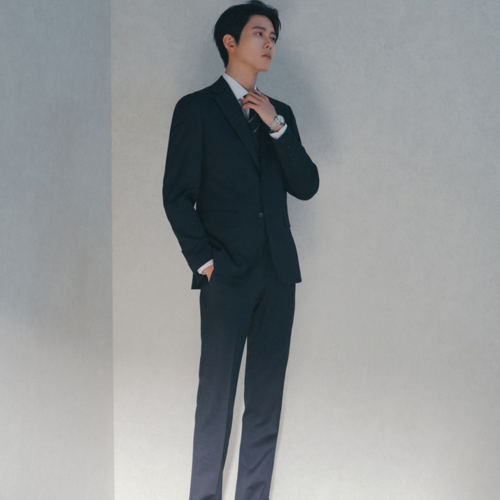 지오지아 솔리드 수트 팬츠 ABG2SP1202DNV