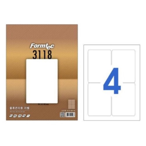 폼텍 물류관리용 라벨 3118 (20매)_이미지