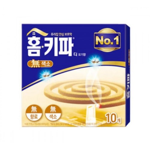 홈키파 디 모기향 무색소 10개입 (50개)_이미지