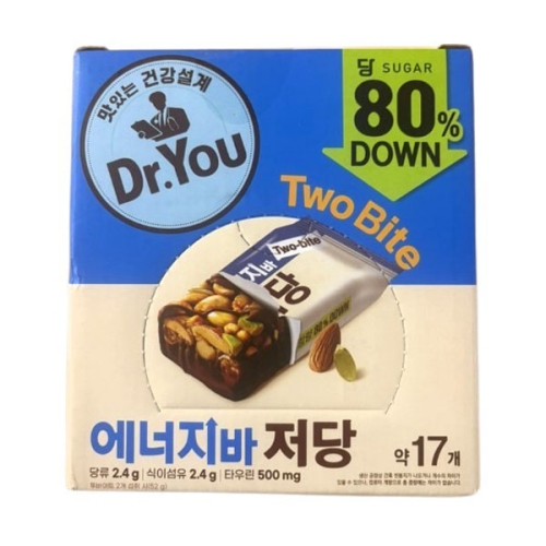 오리온 닥터유 투바이트 <b>에너지</b><b>바</b> 저당 468g