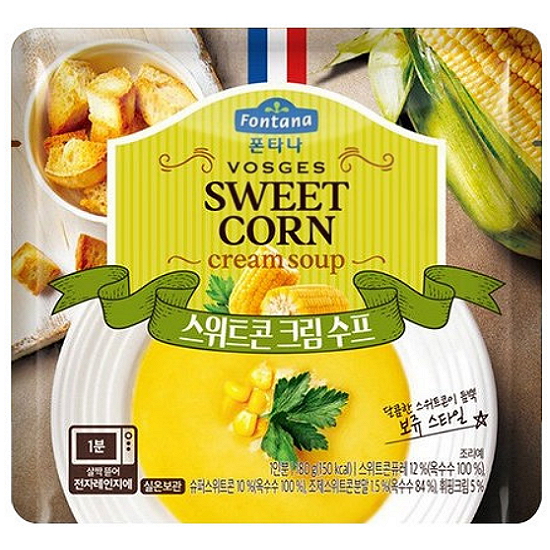 샘표식품 폰타나 보쥬 스위트콘 크림수프 180g
