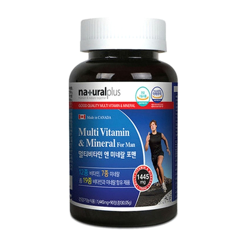 내츄럴플러스 멀티비타민 앤 미네랄 포맨 90정 (1개)