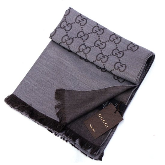 구찌 투톤 스카프겸 머플러 165904 3G646 1264 (그레이브라운)_이미지