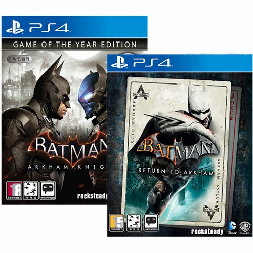 배트맨 아캄 나이트 GOTY + 리턴 투 아캄 합본 PS4 일반판_이미지