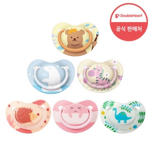 더블하트 쪽쪽이 유아 노리개 젖꼭지 0개월/3개월/6개월_이미지