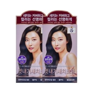 아모레퍼시픽 려 우아채 염색약 새치크림 4N 짙은갈색 x2