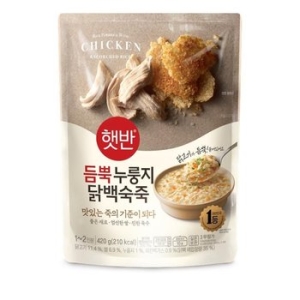 CJ제일제당 햇반 듬뿍 누룽지닭백숙죽 420g (1개)_이미지
