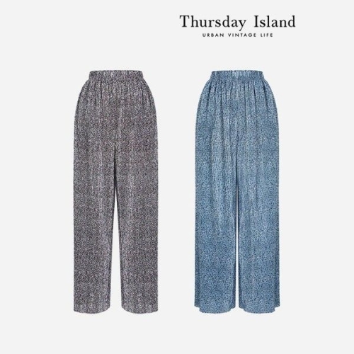 써스데이아일랜드 Thursday Island 허리 밴딩 일자 팬츠 T234MPT236W