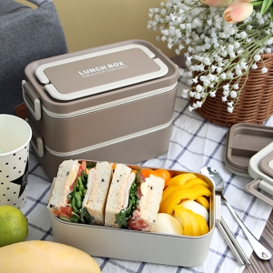 아동 스텐 도시락통 런치박스 손잡이2단