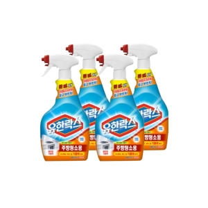 유한양행 유한락스 곰팡이제거제 650ml (4개)