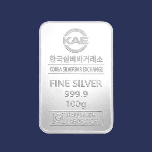 한국실버바거래소 파인 실버바 100g (1개)_이미지
