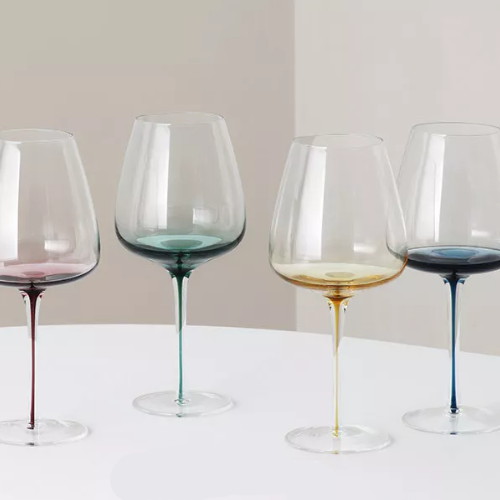 메종오브제 시에르 그라데이션 크리스탈 버건디 와인잔 640ml (2개)_이미지