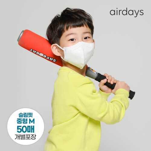 디더블유바이오 에어데이즈 슬림핏 보건용 마스크 KF94 중형 (50매)_이미지