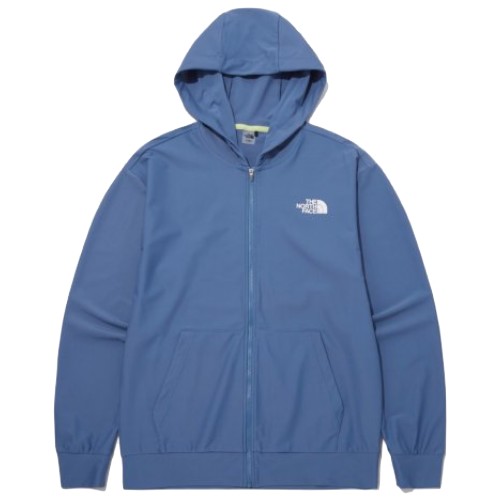 노스페이스 에코 블루 웨이브 후드 집업 NJ5JP15C